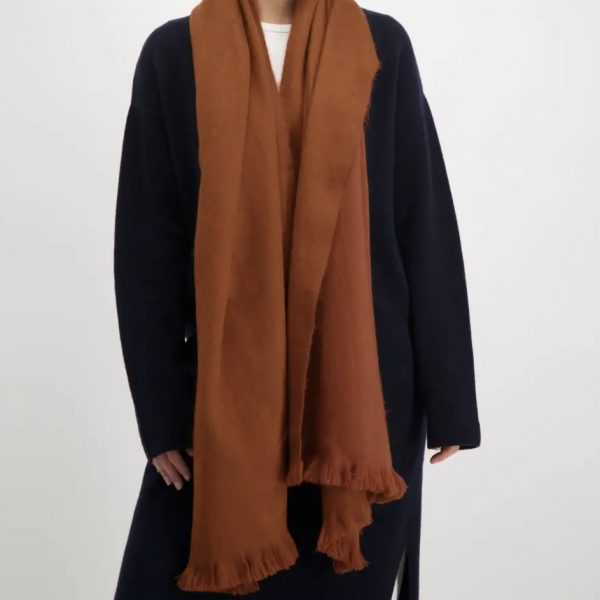Alpaca Loca Schal cinnamon – Bild 2