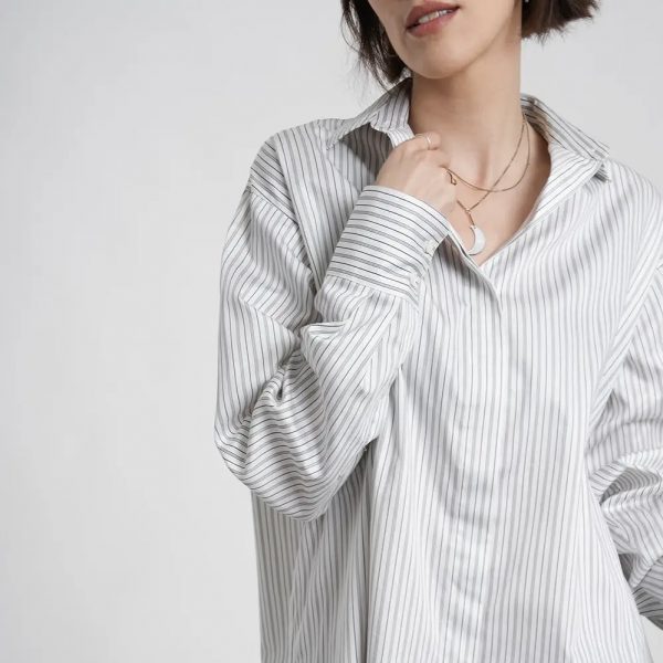 PREGO Bluse CARMON white stripe – Bild 3