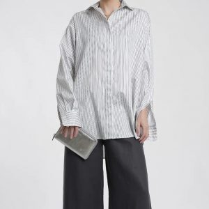 PREGO Bluse CARMON white stripe