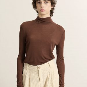 GARANCE PARIS Rollkragenpullover BERNE kastanie