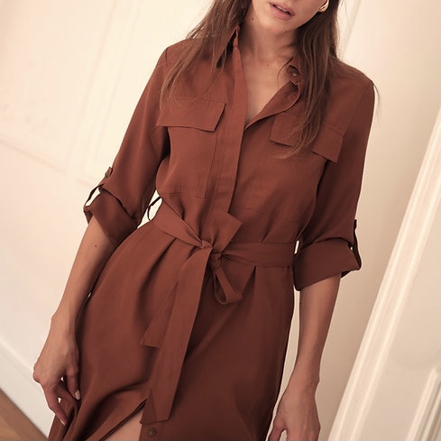 LAURA LAVAL Kleid EMILY cinnamon – Bild 2