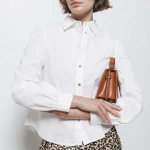 LANIDOR Hemdbluse weiß