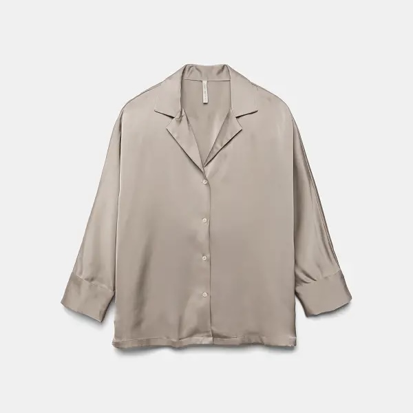 LANIDOR Satinbluse champagner – Bild 2