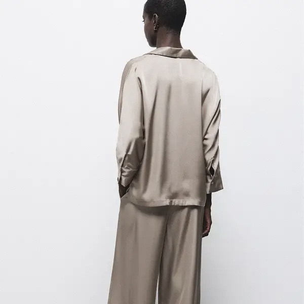 LANIDOR Satinbluse champagner – Bild 3