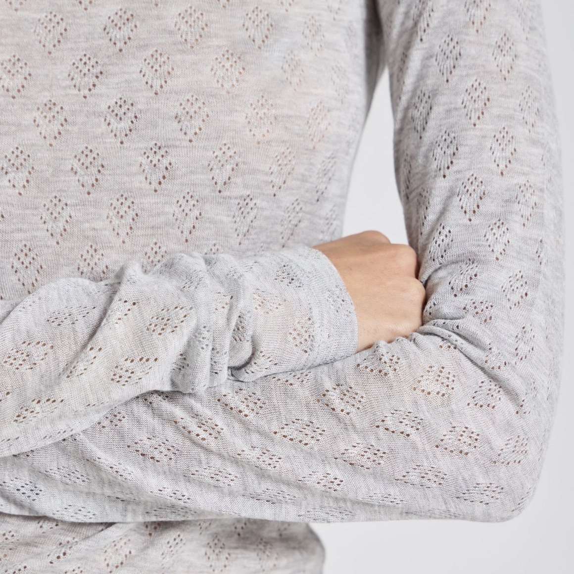 GAI LISVA Longsleeve FELI hellgrau melange – Bild 2