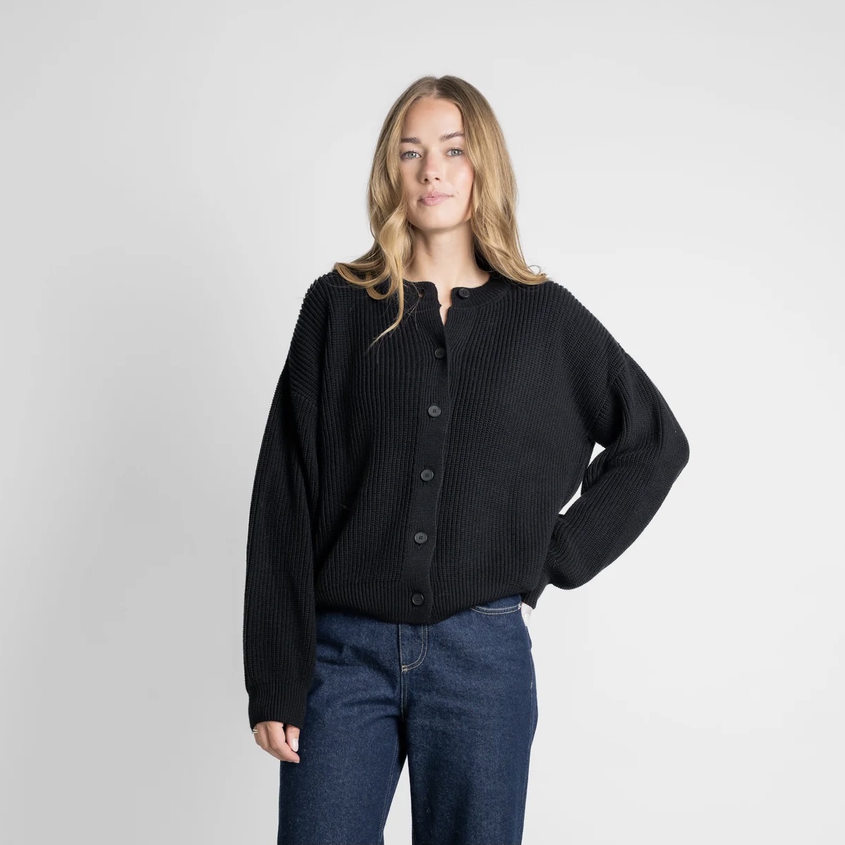 STORY OF MINE Cardigan BOXY schwarz – Bild 2