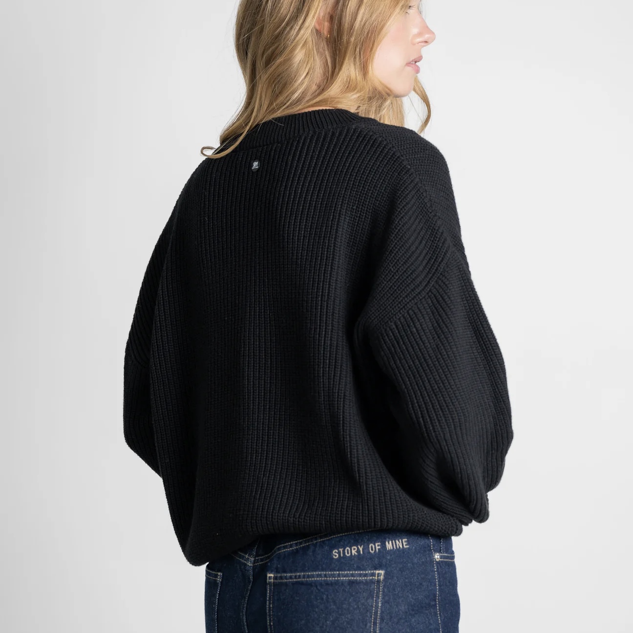 STORY OF MINE Cardigan BOXY schwarz – Bild 5