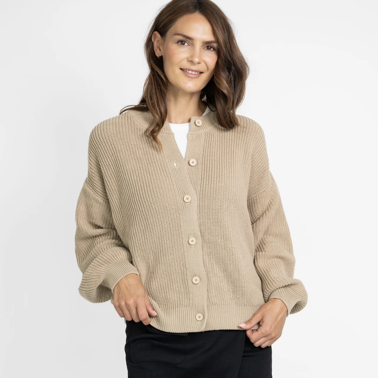 STORY OF MINE Cardigan BOXY sand
