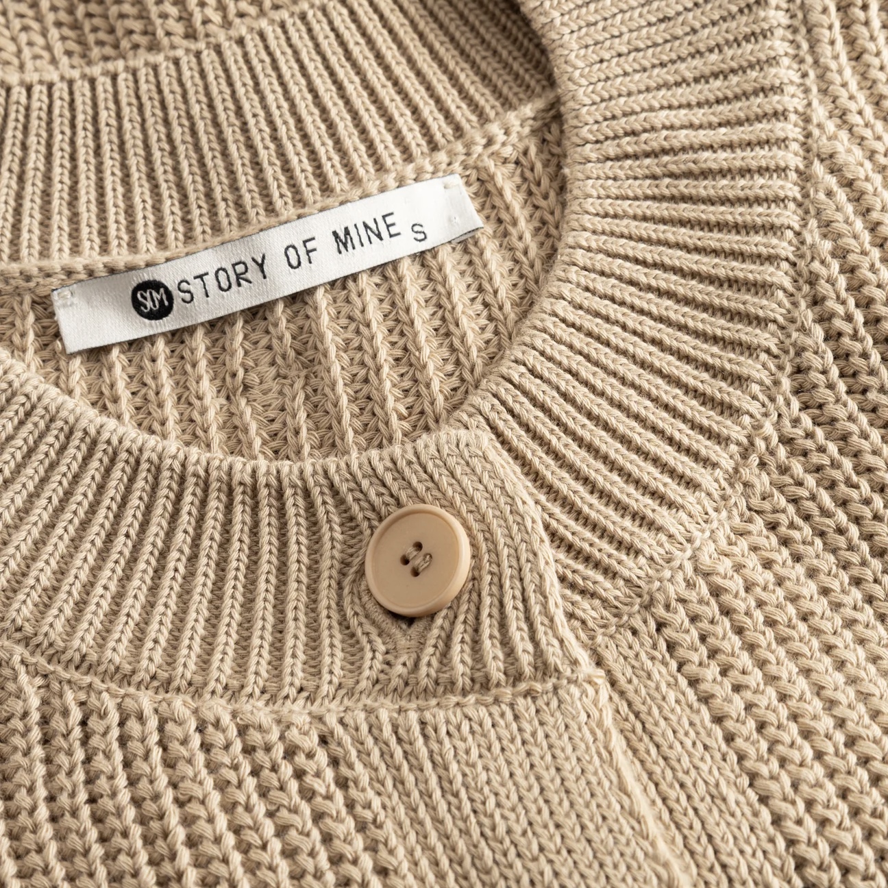 STORY OF MINE Cardigan BOXY sand – Bild 2
