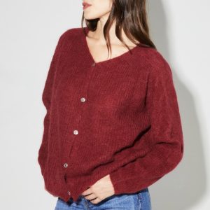IMPREVU Cardigan ANGELO bordeaux