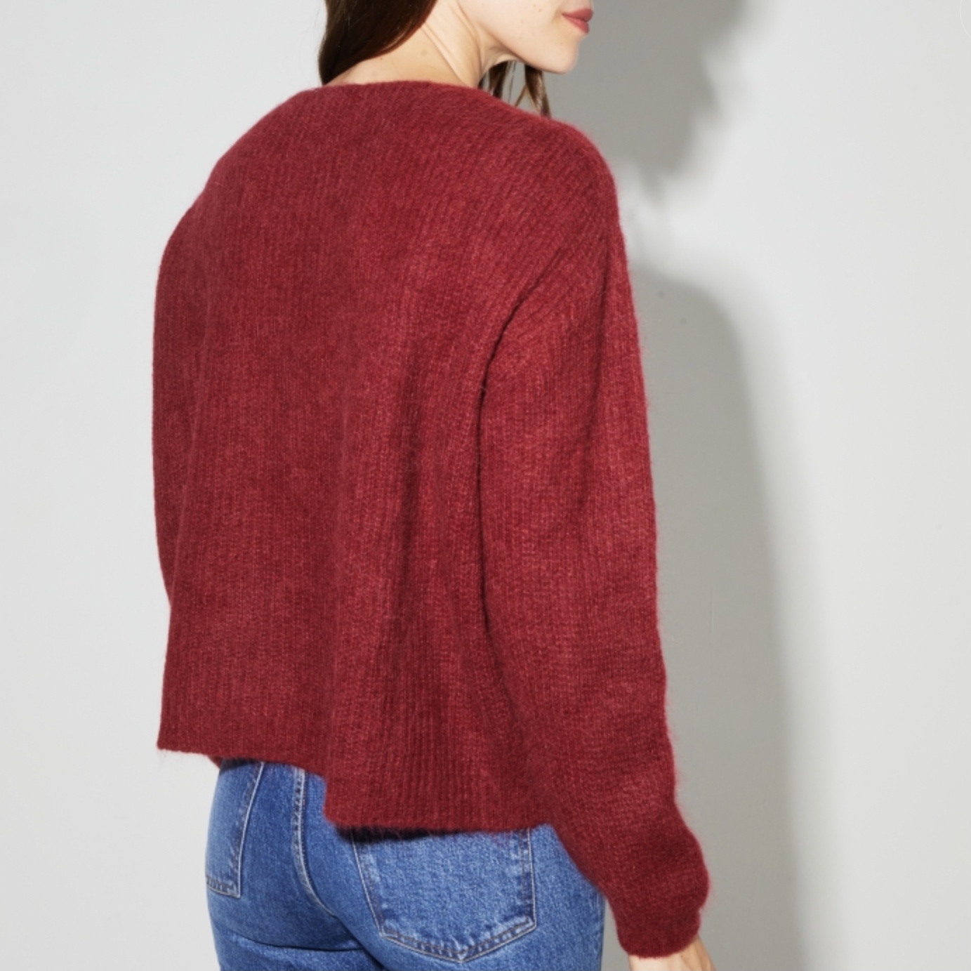 IMPREVU Cardigan ANGELO bordeaux – Bild 4