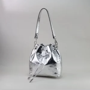 FREDERIC T. Ledertasche BILL silber