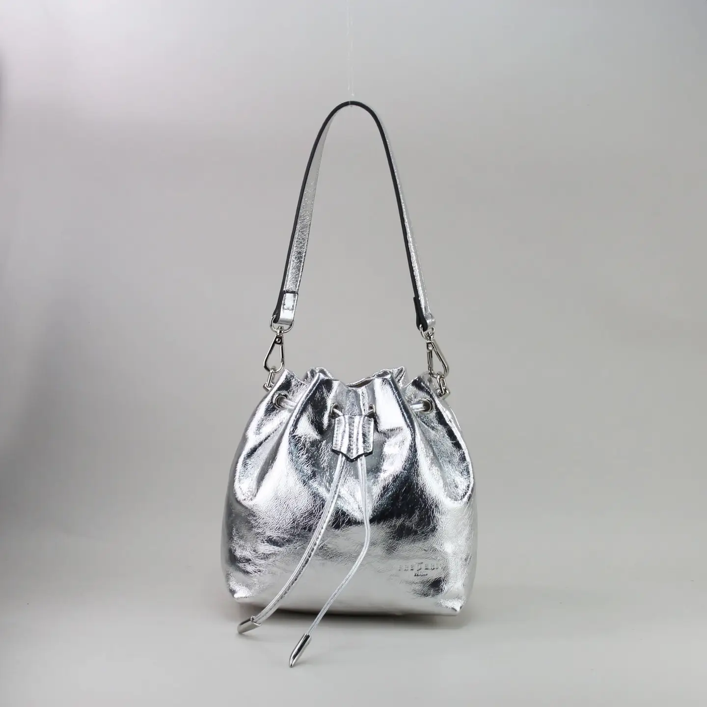 FREDERIC T. Ledertasche BILL silber – Bild 3