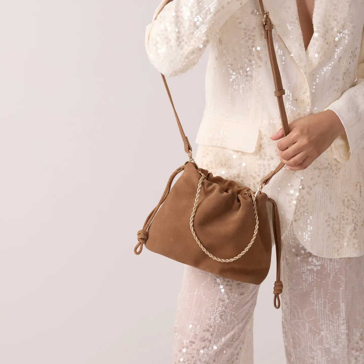 MARADJI Wildledertasche TESSA hellbraun – Bild 2