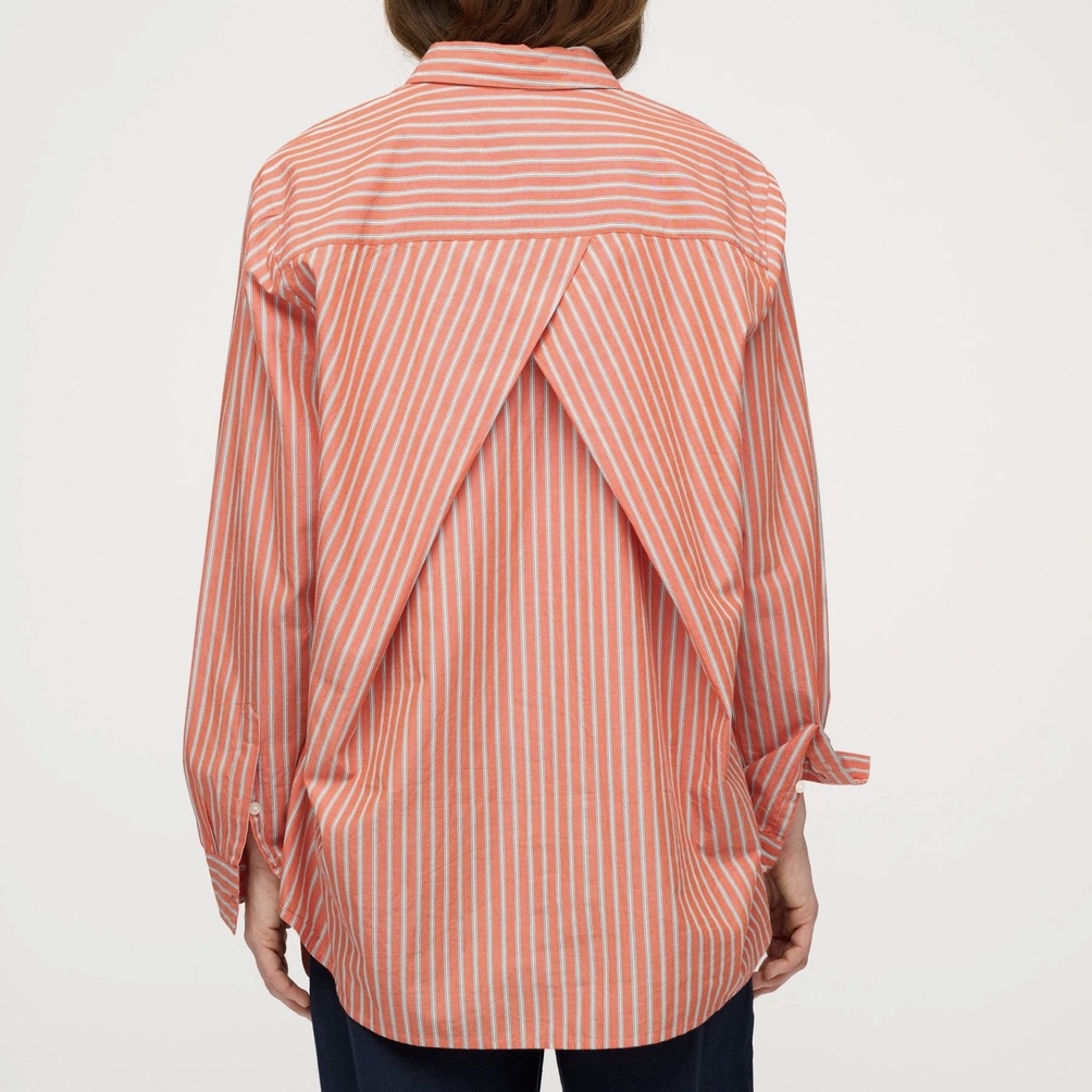 MOSHI MOSHI MIND Hemdbluse GAIA orange gestreift – Bild 2