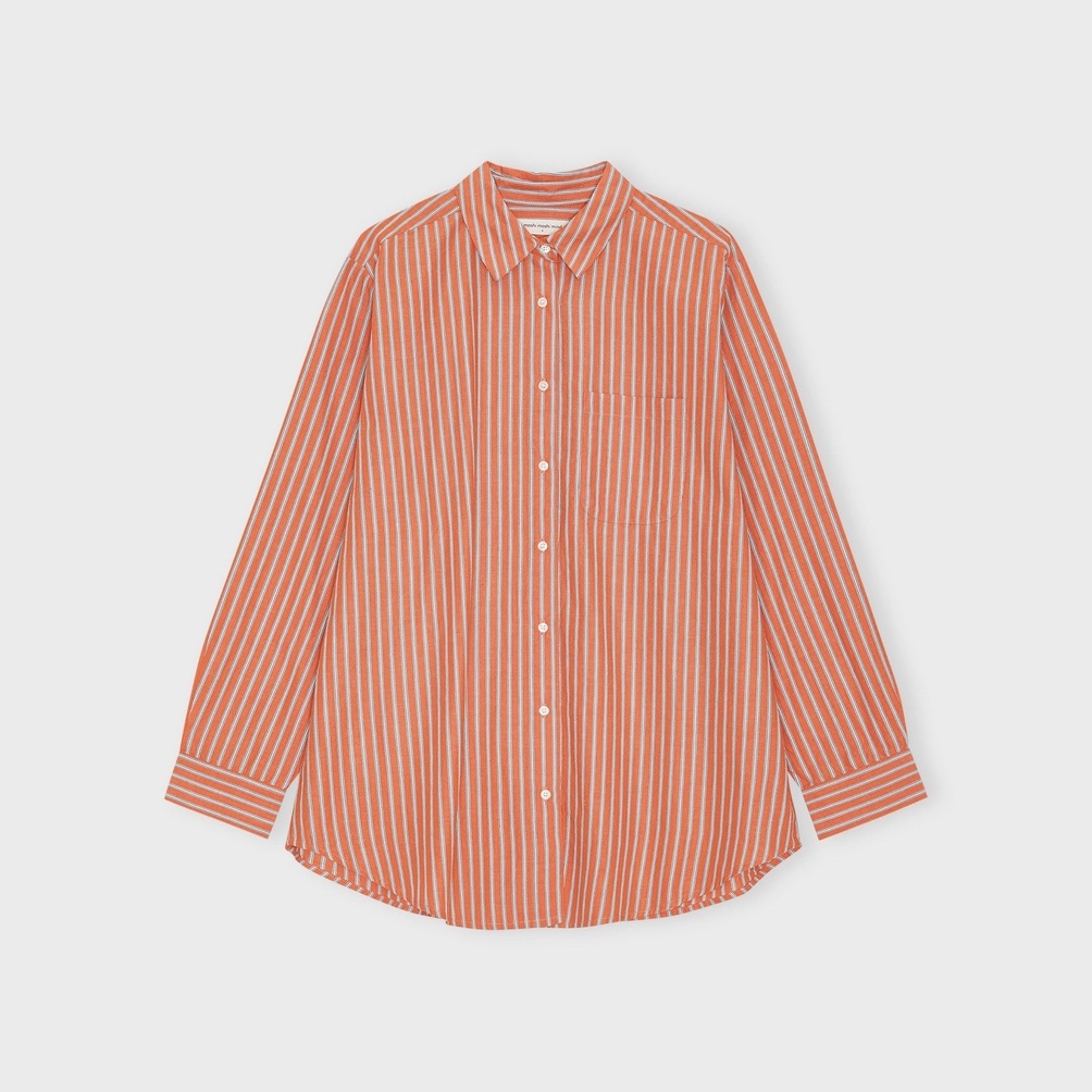 MOSHI MOSHI MIND Hemdbluse GAIA orange gestreift – Bild 3