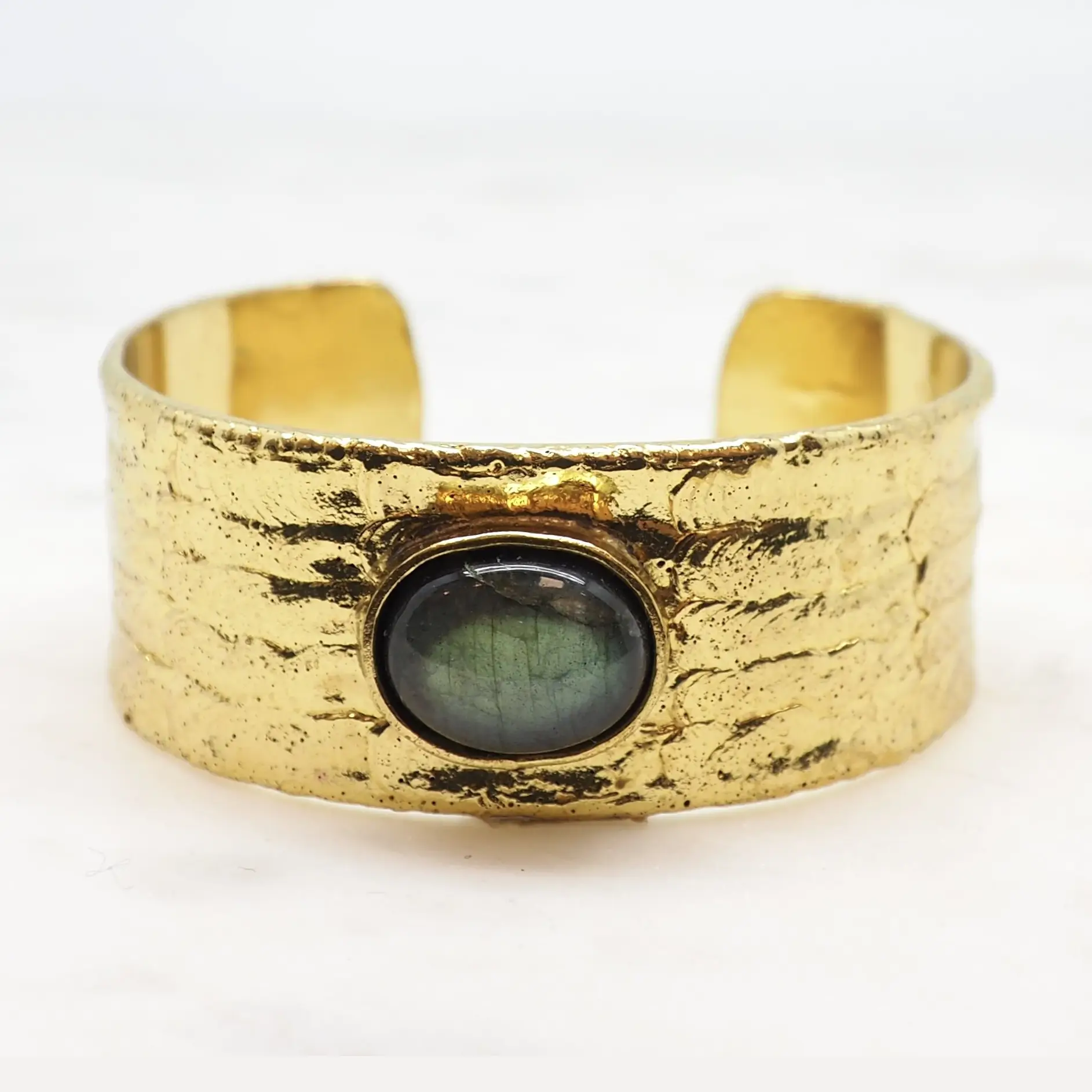 NIIKI PARIS Armreif DEVOTION gold Labradorit