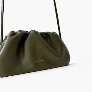 FREYA ESTEPHAN  Pouch Clutch dunkelgrün