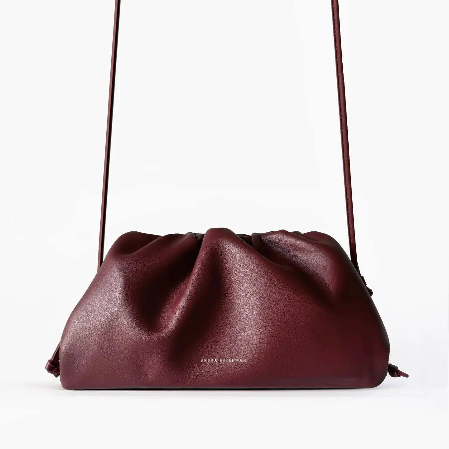 FREYA ESTEPHAN Pouch Clutch deep burgundy