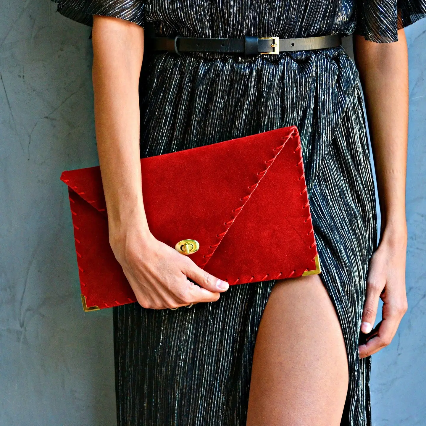 ANA Koutsi Clutch klein rot – Bild 3